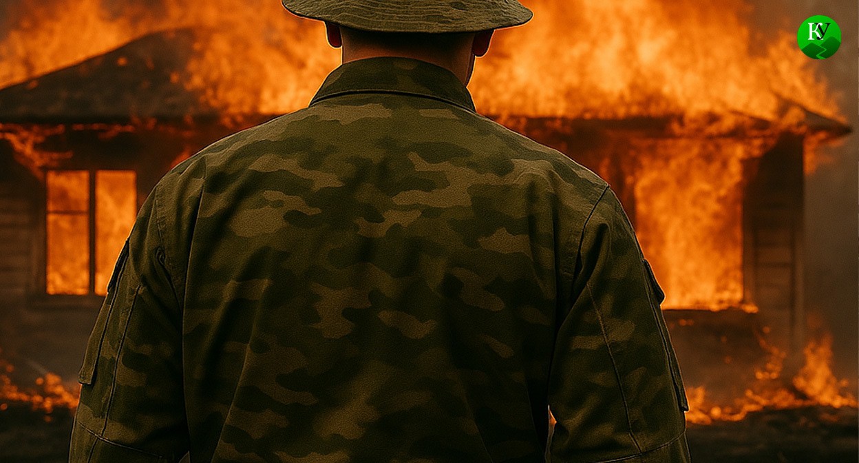 Военный на СВО. Иллюстрация создана "Кавказским узлом" с помощью ИИ в программе Copilot