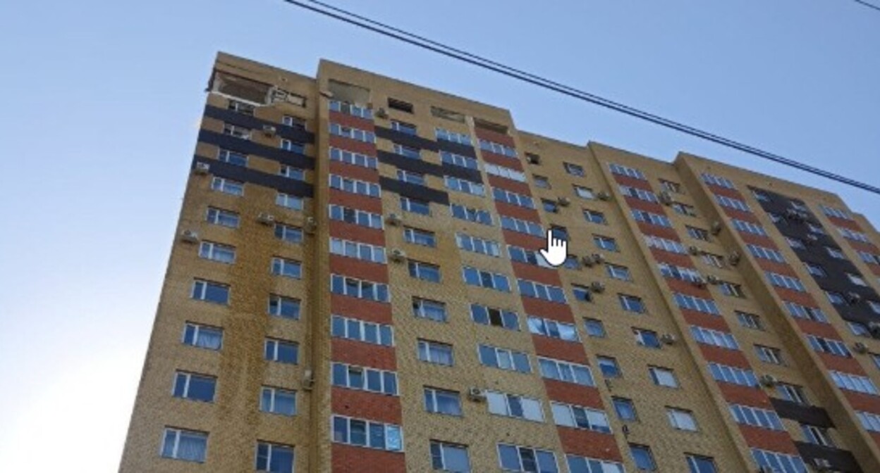 Фрагмент пострадавшей от взрыва многоэтажки в Ставрополе. Фото со страницы администрации Ставрополя в "ВКонтакте".