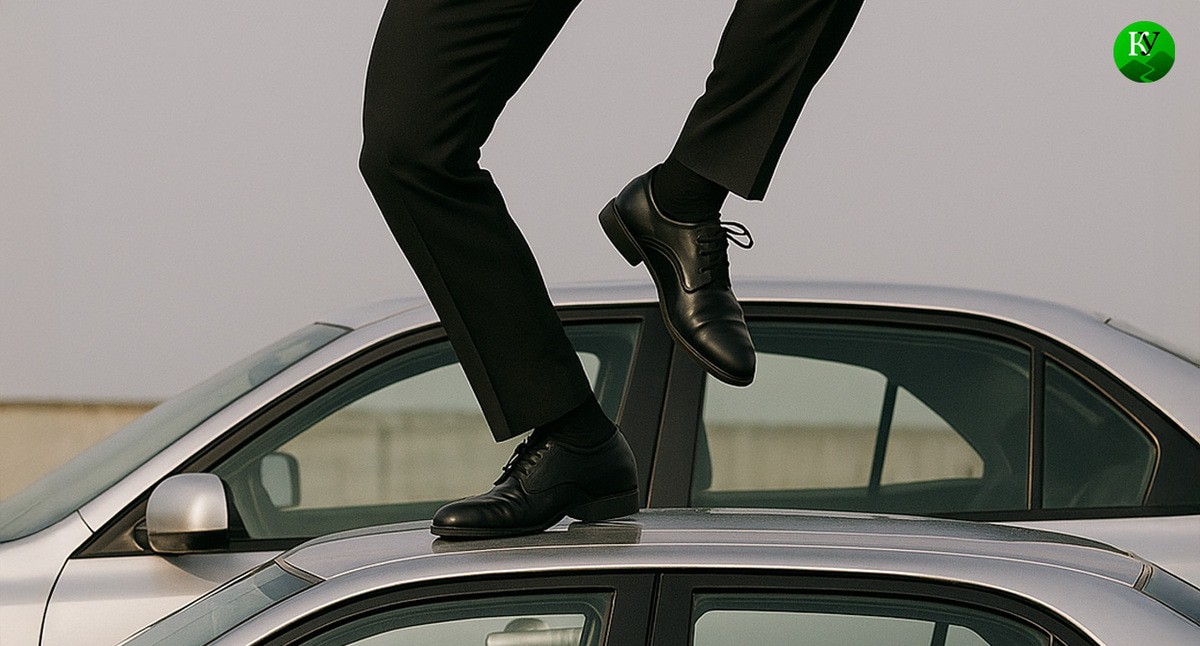 Танец на машине. Иллюстрация создана "Кавказским узлом" с помощью ИИ в программе Copilot