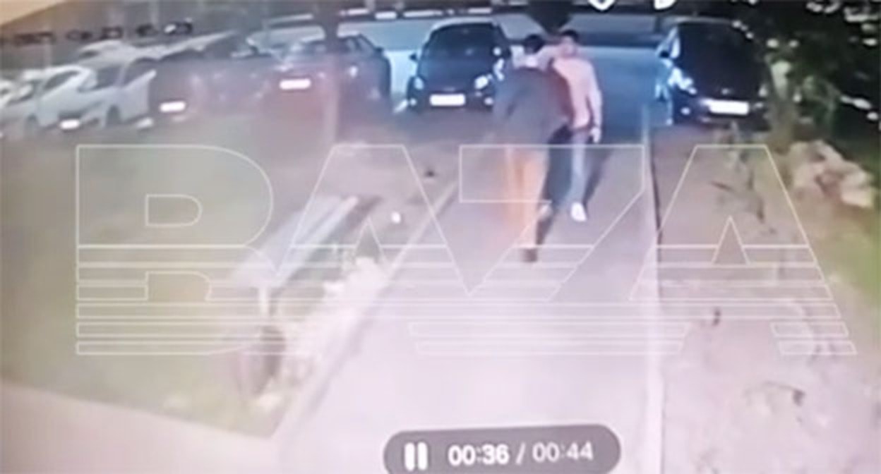 Момент перед взрывом. 29 мая 2025 г. Скриншот видео https://t.me/ossetiaFB/51613