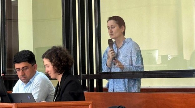 Мзия Амаглобели в суде. 9 июня 2025 года. Фото "Батумелеби".