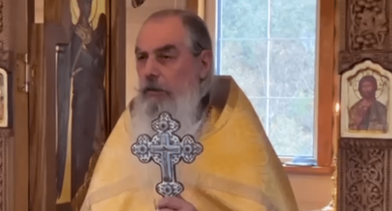 Схиигумен Гавриил. Стоп-кадр видео из Telegram-канала "Проповеди схиигумена Гавриила" от 14.01.2023, https://t.me/igumenN/319.