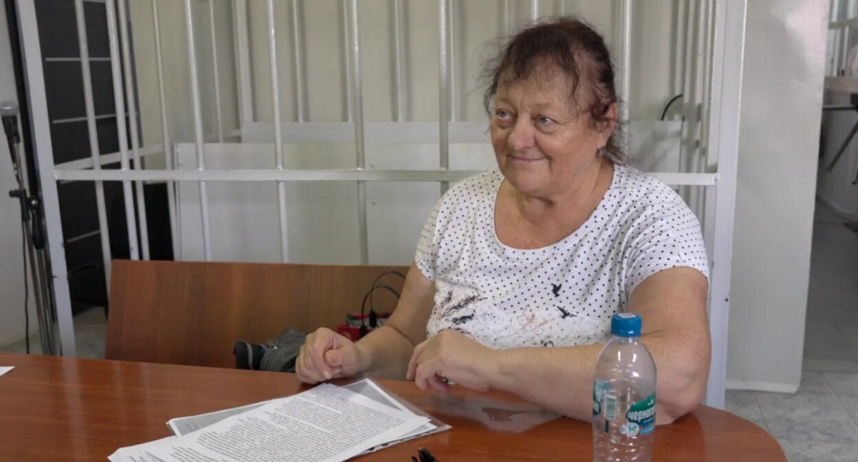 Людмила Зинина. Фото: https://t.me/ovdinfolive/38091