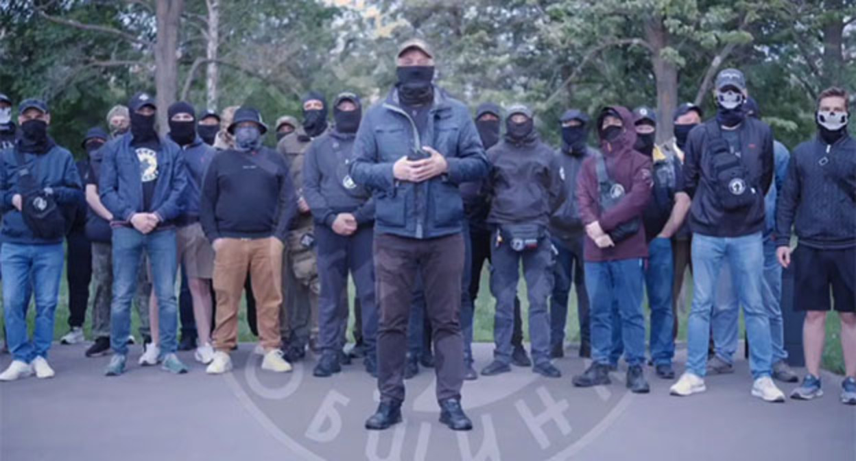 Скриншот видео представителей "Русской общины". 20 июня 2025 г. Скриншот видео https://t.me/obshina_ru/244483