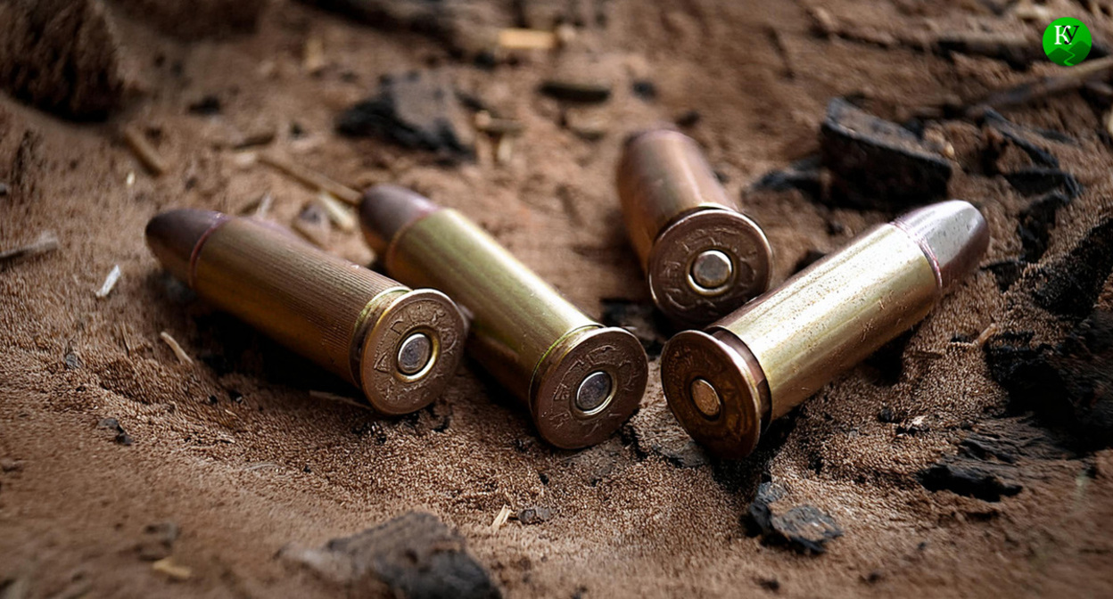 Патроны на земле. Иллюстрация создана "Кавказским узлом" с помощью ИИ в программе Copilot