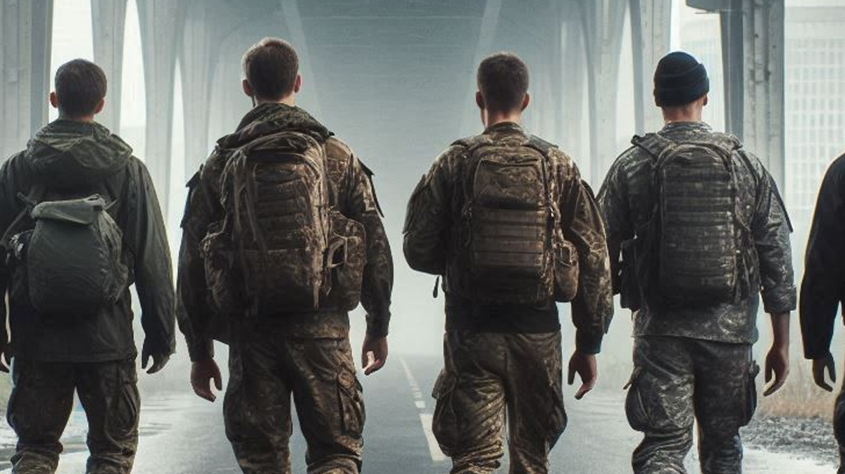 Военные на СВО. Иллюстрация создана "Кавказским узлом" с помощью ИИ в программе Copilot