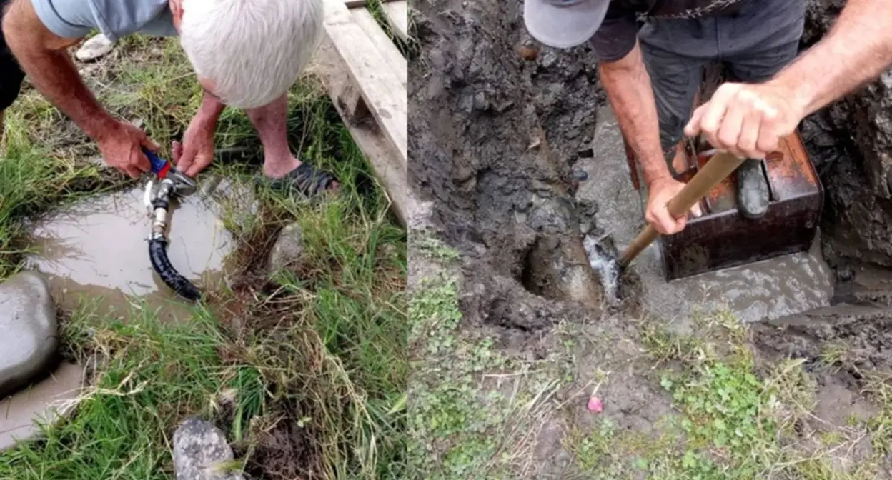 Ремонт водопровода в селе Магарамкент. Фото: администрация Магарамкентского района
