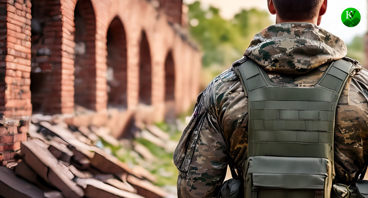 Военнослужащий. Иллюстрация создана "Кавказским узлом" с помощью ИИ в программе Copilot