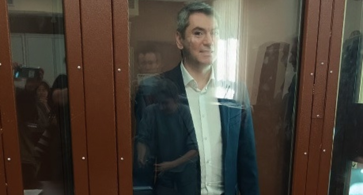 Григорий Мельконьянц в зале суда. 16 апреля 2025 года. Фото корреспондента "Кавказского узла"