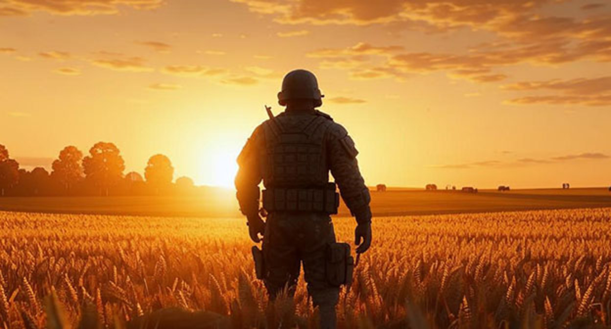 Военный. Иллюстрация "Кавказского узла", созданная при помощи программы Copilot