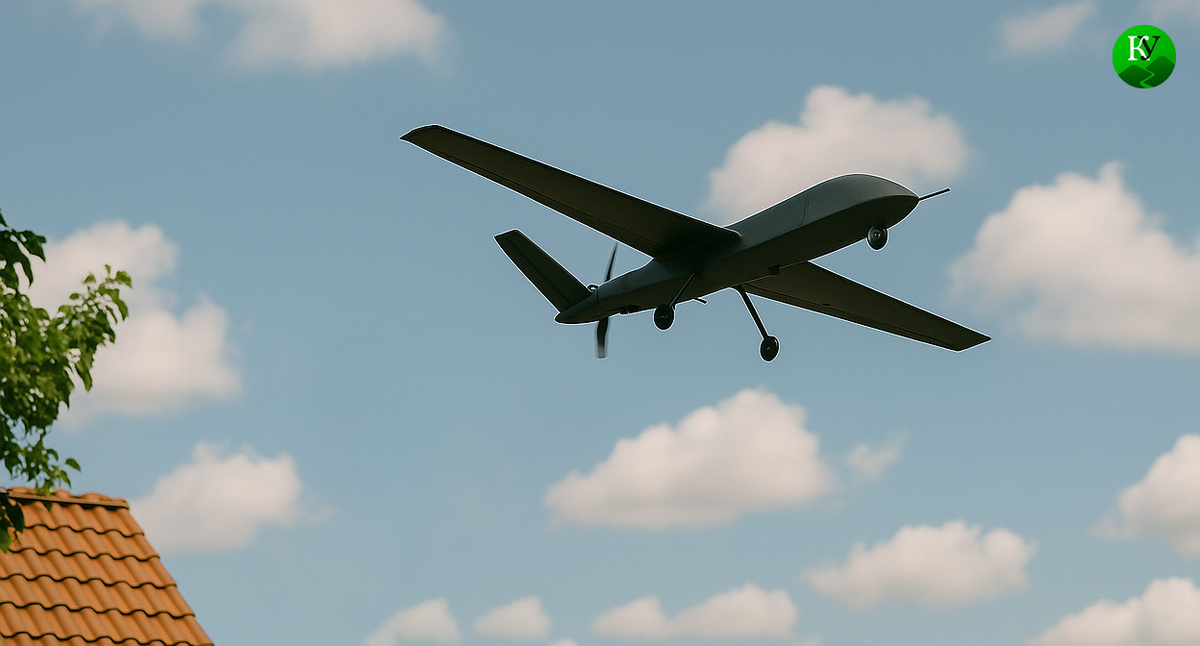 БПЛА в небе. Иллюстрация создана "Кавказским узлом" с помощью ИИ в программе Copilot