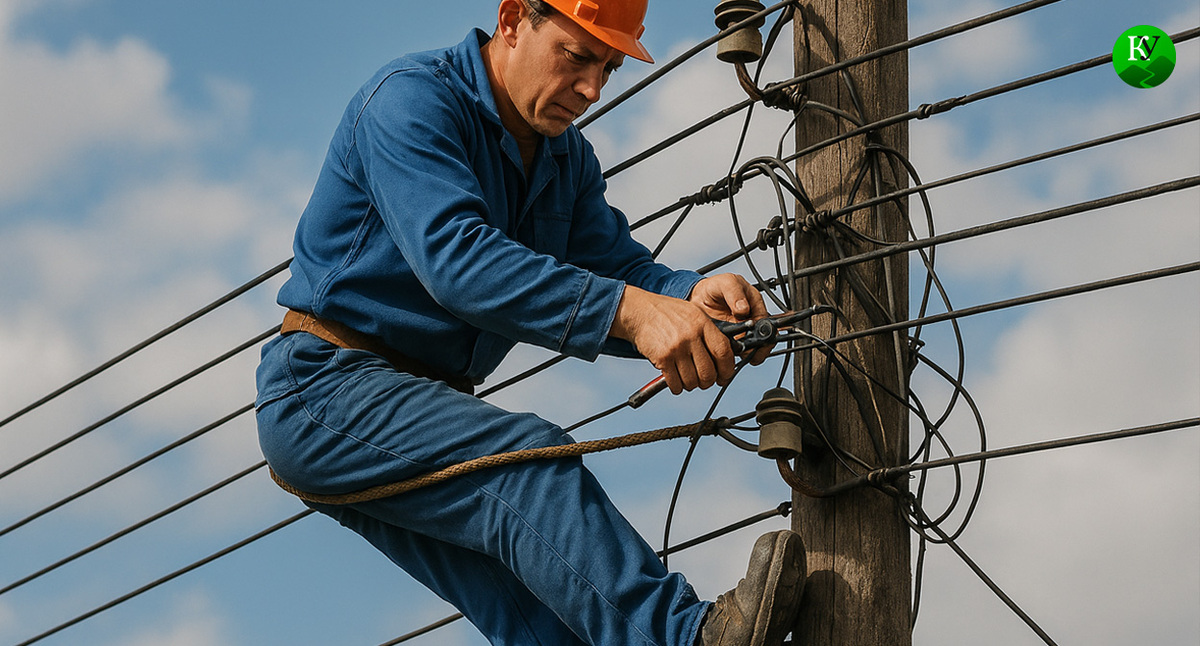 Электрик. Иллюстрация создана "Кавказским узлом" с помощью ИИ в программе Copilot
