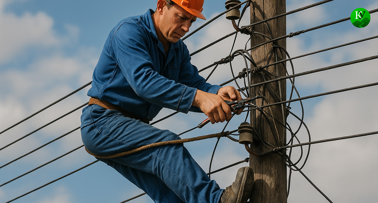 Электрик. Иллюстрация создана "Кавказским узлом" с помощью ИИ в программе Copilot