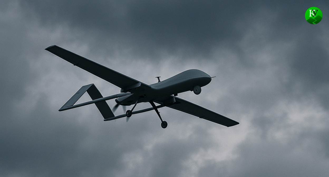 БПЛА в небе. Иллюстрация создана "Кавказским узлом" с помощью ИИ в программе Copilot