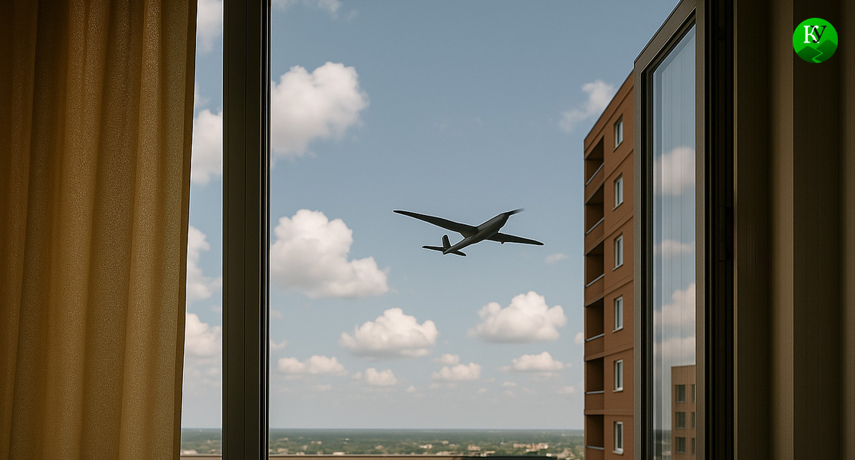 Беспилотник. Иллюстрация создана "Кавказским узлом" с помощью ИИ. 