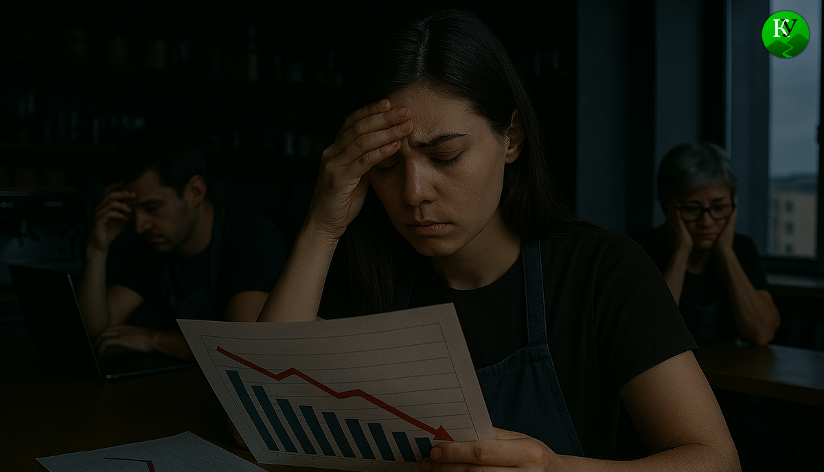 Предприниматели столкнулись с убытками из-за отключений света. Изображение создано "Кавказским узлом" при помощи ИИ в программе Copilot