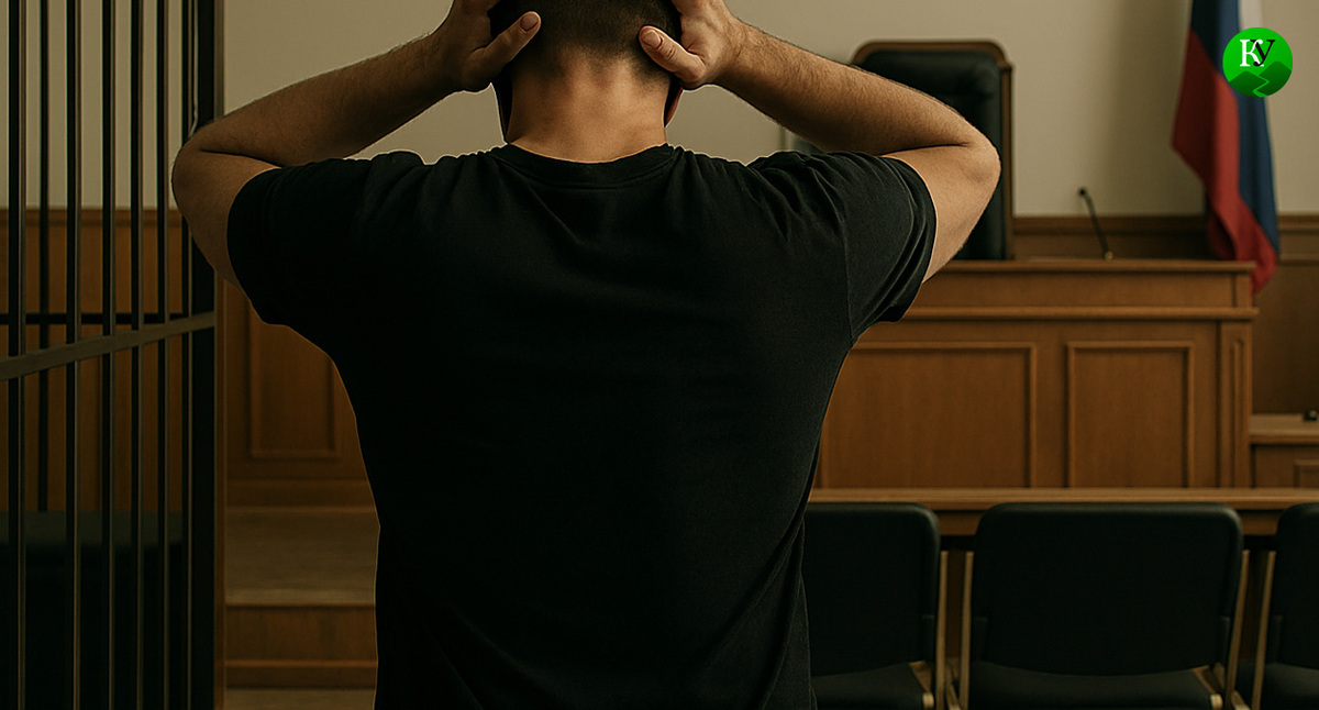 Обвиняемый в суде. Иллюстрация создана "Кавказским узлом" с помощью ИИ в программе Copilot