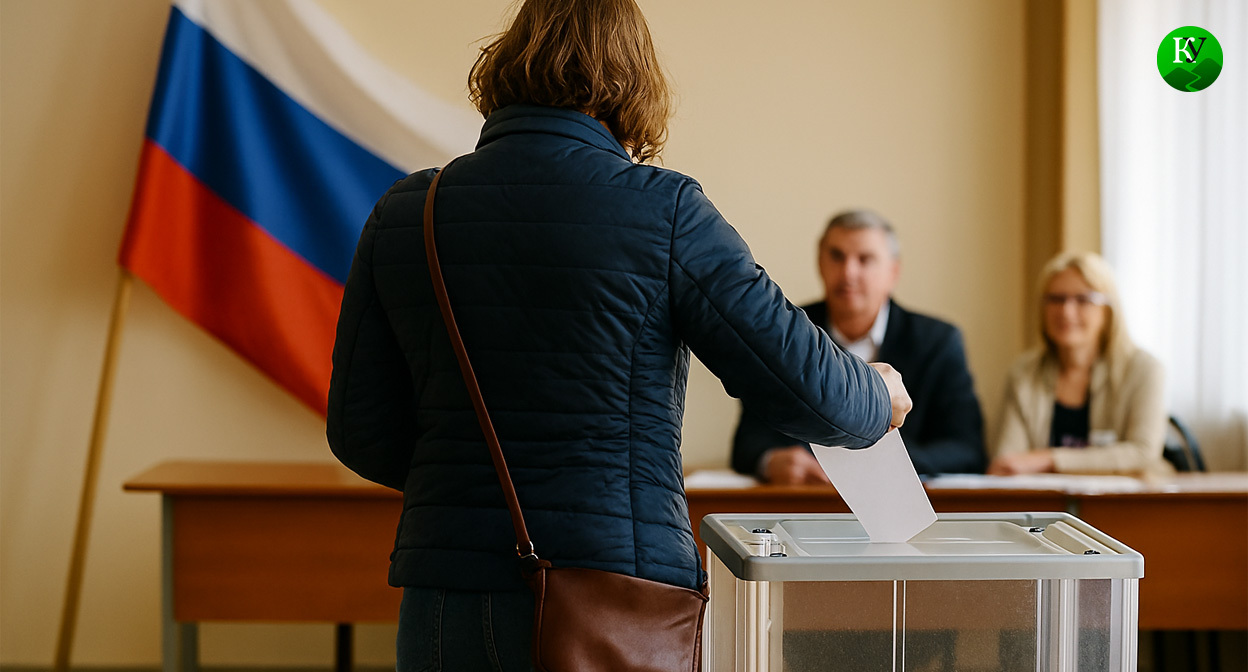 Выборы в России. Иллюстрация создана "Кавказским узлом" с помощью ИИ в программе Copilot