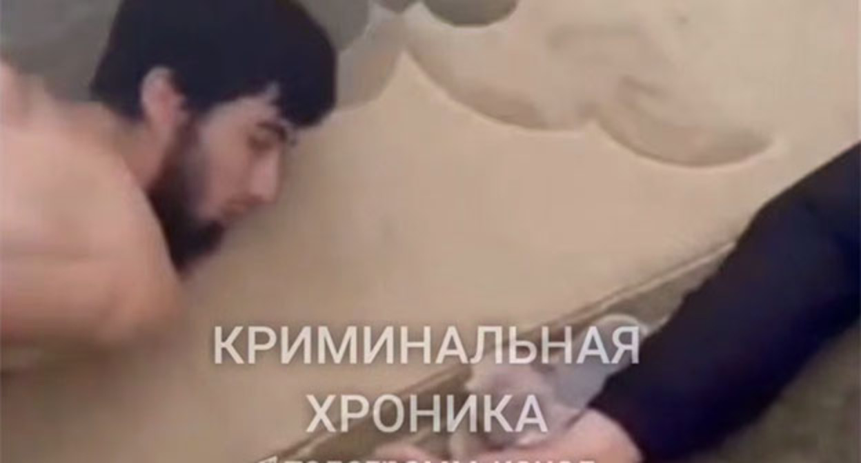 Задержание жителей Дагестана по делу о теракте. 3 октября 2025 г. Скриншот видео https://t.me/criminal_chronicle/8135