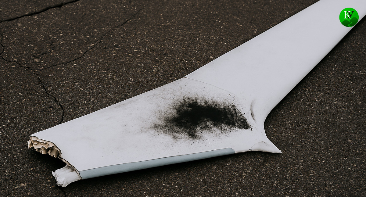 Крыло БПЛА. Иллюстрация создана «Кавказским узлом» с помощью ИИ в программе Copilot