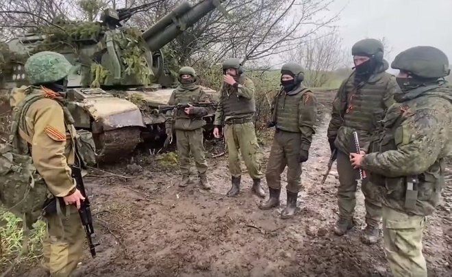 Военная операция на Украине. Скриншот видео vk.com/mil