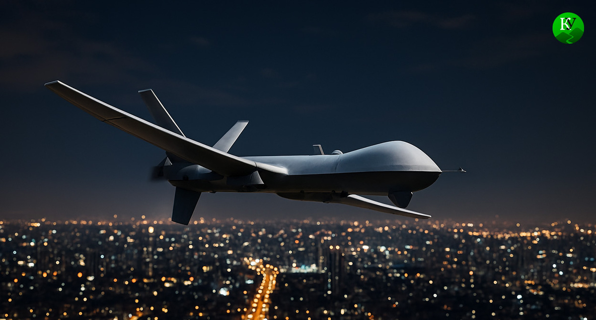 БПЛА. Иллюстрация создана «Кавказским узлом» с помощью ИИ в программе Copilot