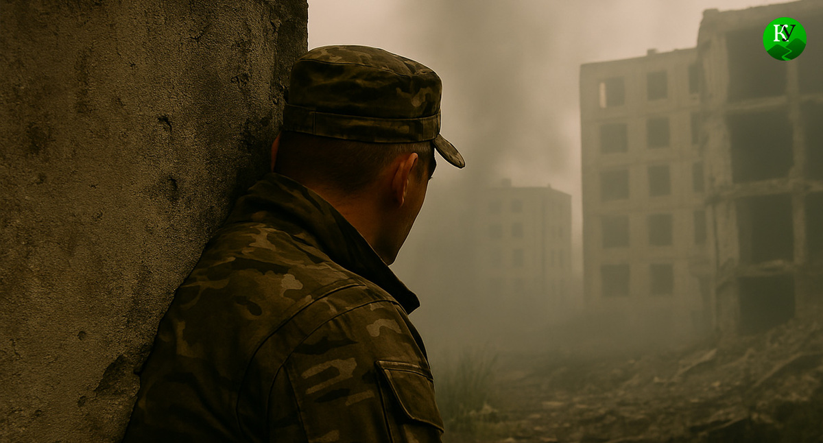 Военный на СВО. Иллюстрация создана «Кавказским узлом» с помощью ИИ в программе Copilot