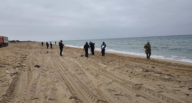 Пляж в Темрюкской районе. 16 ноября 2025 г. Фото: https://t.me/opershtab23/14441