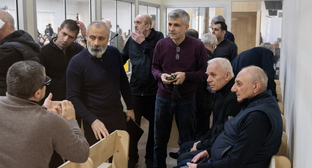 Бывшие лидеры Нагорного Карабаха в зале суда. Фото: Азертадж