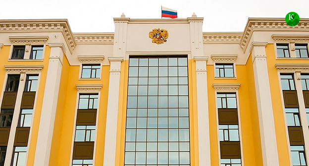 Южный окружной военный суд. Иллюстрация Кавказского узла созданная ИИ при помощи программы Copilot