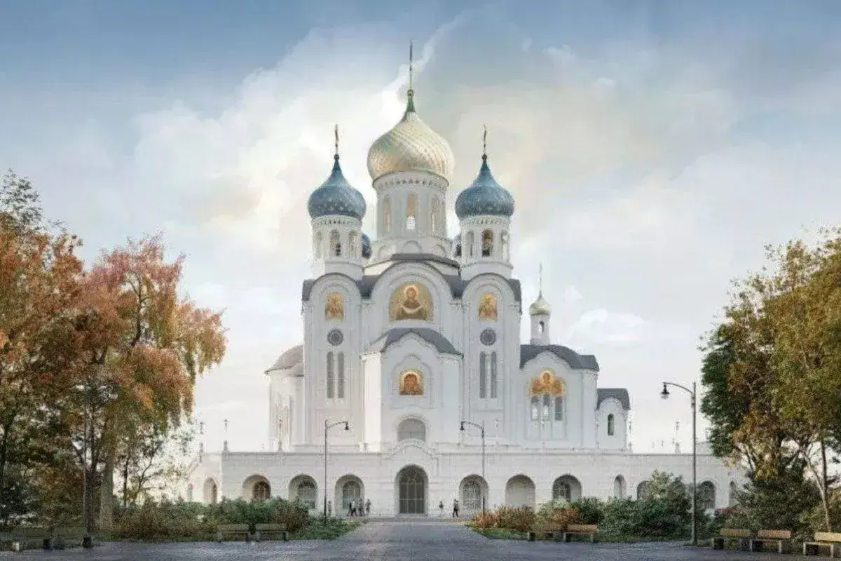 Проект храма на набережной микрорайона Юбилейный. Фото: t.me/mitropoliakubanru