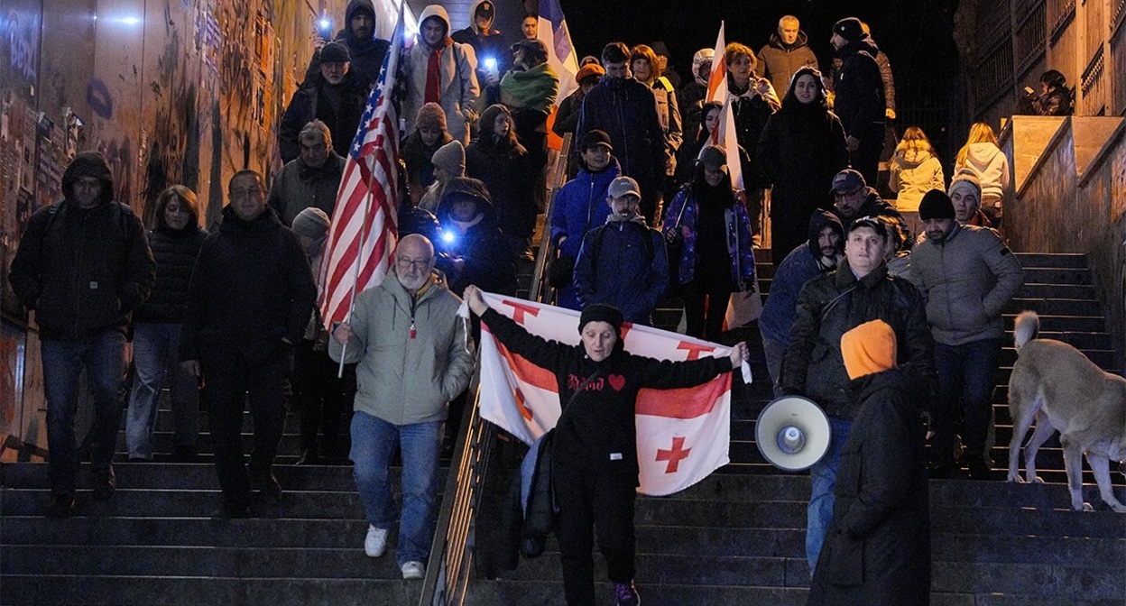 Участники шествия в Тбилиси, 15 декабря 2025 года. Фото: Khatia Kakhidze / Publika