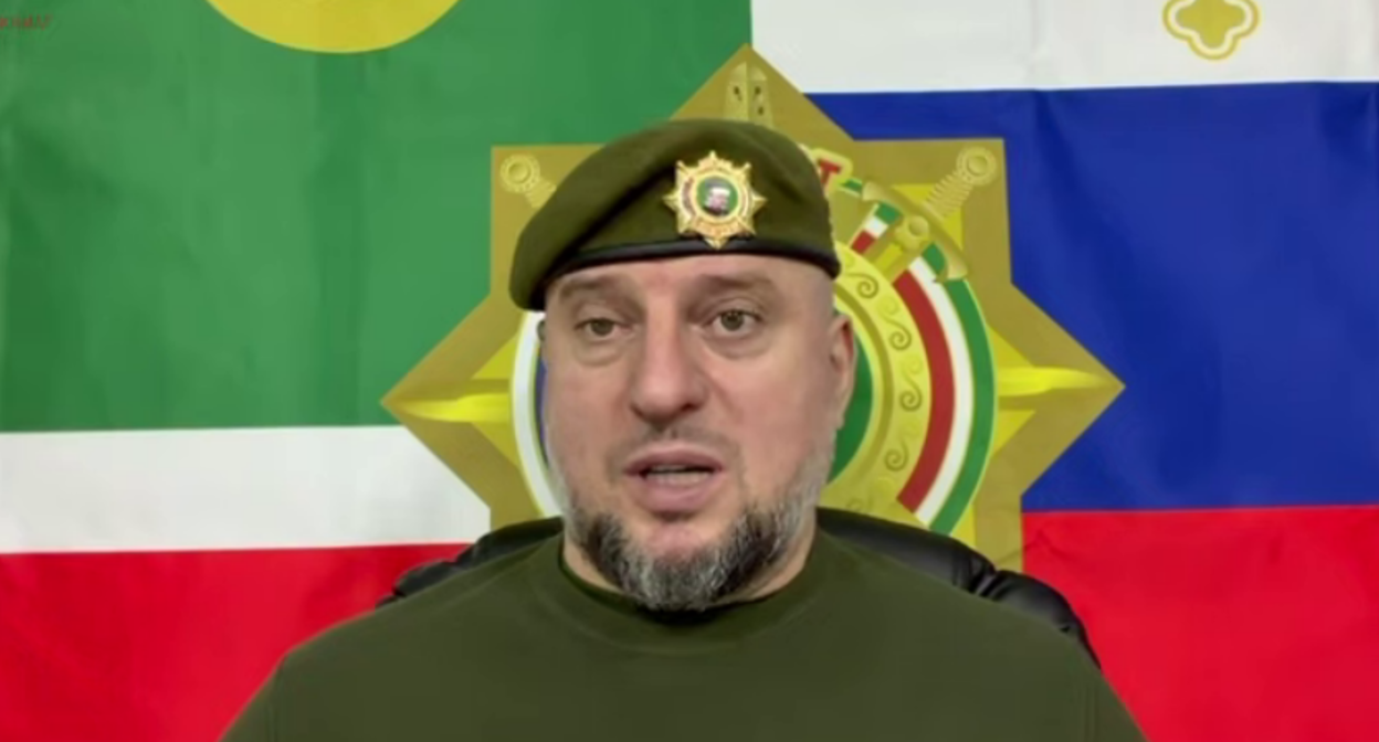 Apti Alaudinov. Still from video from December 18, 2025, https://t.me/AptiAlaudinovAKHMAT/17220.