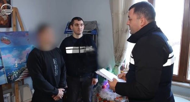 Задержание членов неонацистской группировки. 16 января 2026 г. Скриншот видео https://www.facebook.com/MIAofGeorgis/videos/3053637518176801