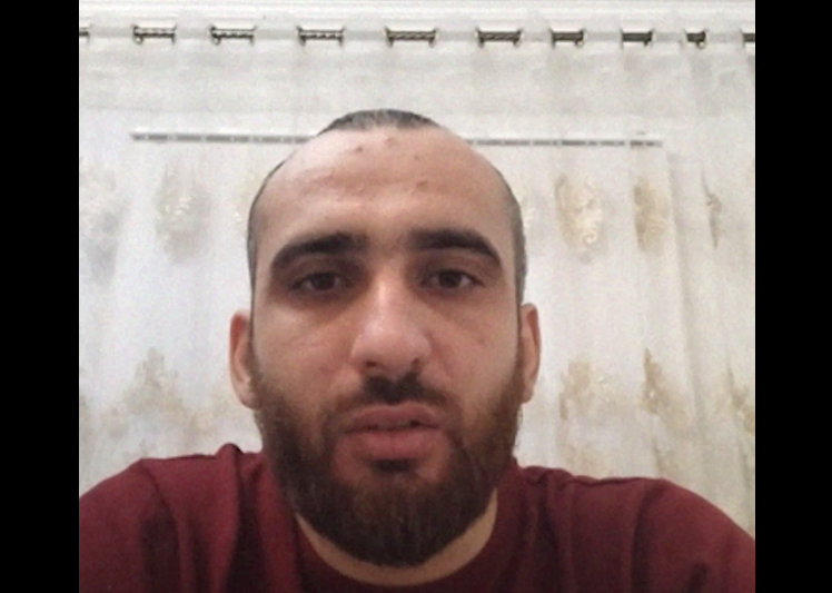 Ибрагим Точиев обращается к Бастрыкину. Фото: ЦЗПЧ "Мемориал"*