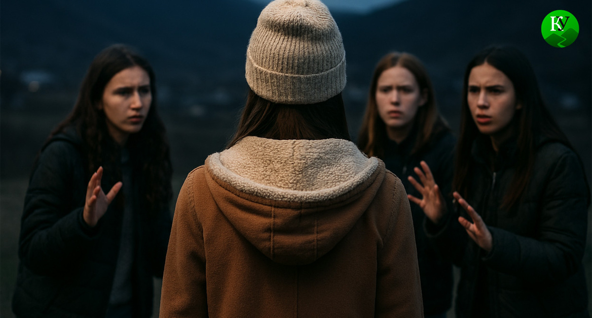 Конфликт подростков. Иллюстрация создана «Кавказским узлом» с помощью ИИ в программе Copilot