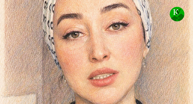 Залина Евкурова. Иллюстрация создана "Кавказским узлом" при помощи ИИ в программе Copilot