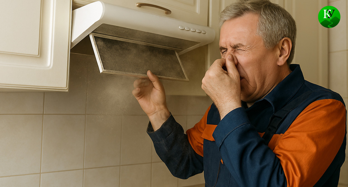 Рабочий чистит вытяжку. Иллюстрация создана «Кавказским узлом» с помощью ИИ в программе Copilot Рабочий чистит вытяжку. Иллюстрация создана «Кавказским узлом» с помощью ИИ в программе Copilot