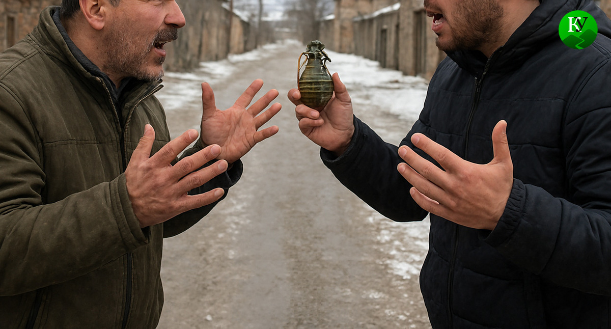 Двое мужчин спорят. Иллюстрация создана «Кавказским узлом» с помощью ИИ в программе Copilot Двое мужчин спорят. Иллюстрация создана «Кавказским узлом» с помощью ИИ в программе Copilot