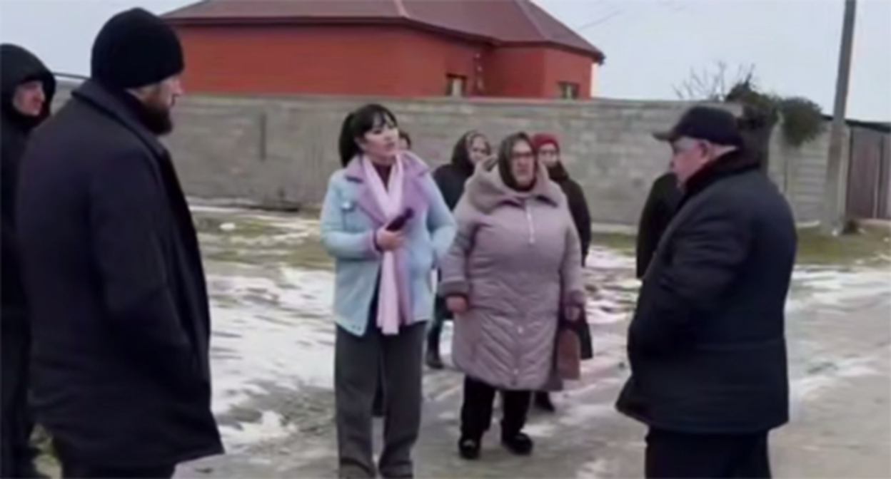 Обращение граждан, собравшихся в селе Новолакское. 26 января 2026 г. Фото: https://t.me/newsnnt/11717