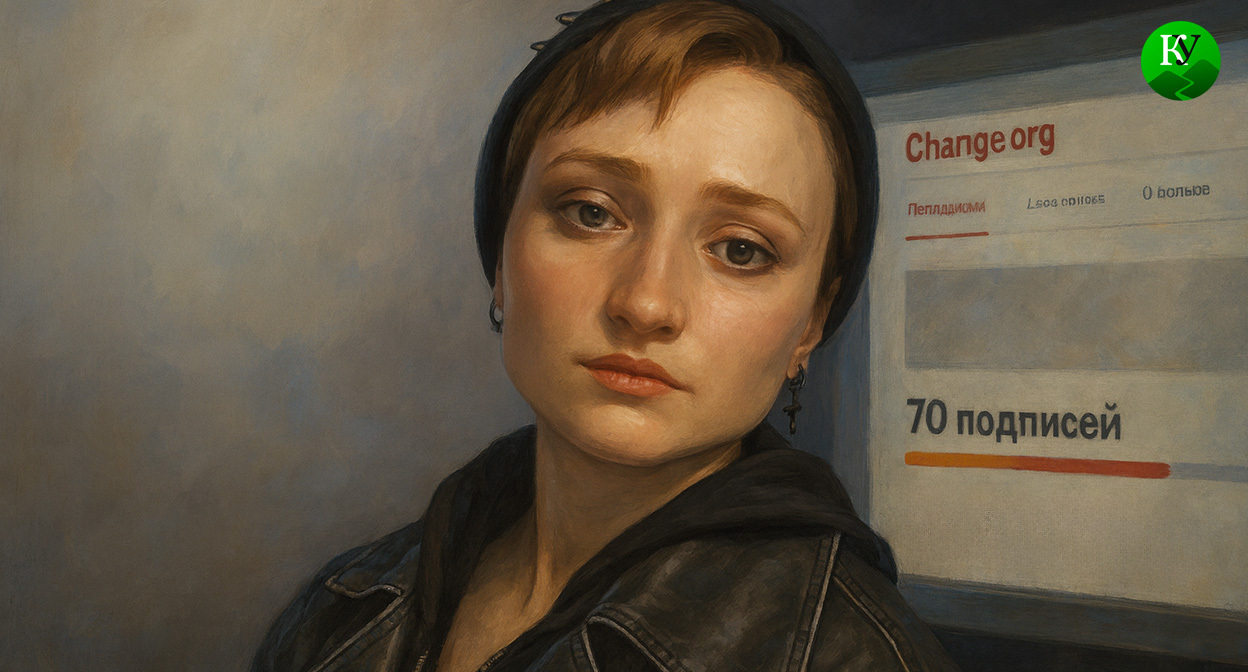 Айшат Баймурадова. Иллюстрация создана «Кавказским узлом» с помощью ИИ в программе Copilot