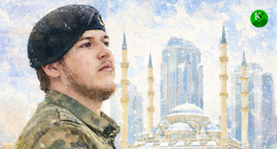 Адам Кадыров. Изображение создано 