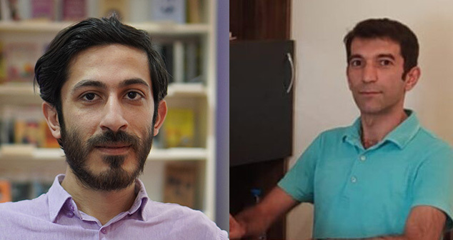 Афияддин Мамедов (слева) и Ильхамиз Гулиев. Коллаж "Кавказского узла". Фото: https://dron.media/v-azierbaidzhanie-ariestovali-pravozashchitnika, https://www.meydan.tv