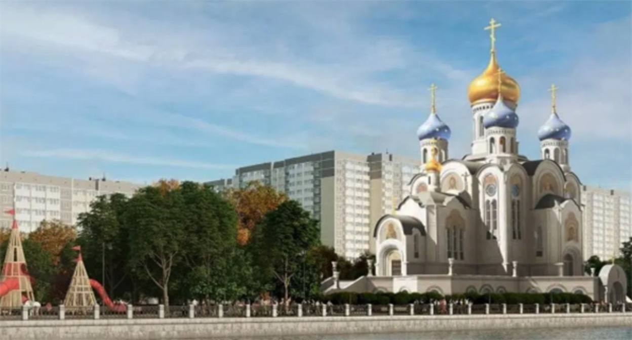 Проект планировки Рождественской набережной в Юбилейном микрорайоне Краснодара. Фото: https://www.instagram.com/p/DUIXU9wCJV3/ принадлежит компании Meta деятельность которой запрещена в России