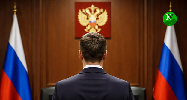 Мужчина в зале суда. Иллюстрация создана "Кавказским узлом" при помощи ИИ в программе Copilot