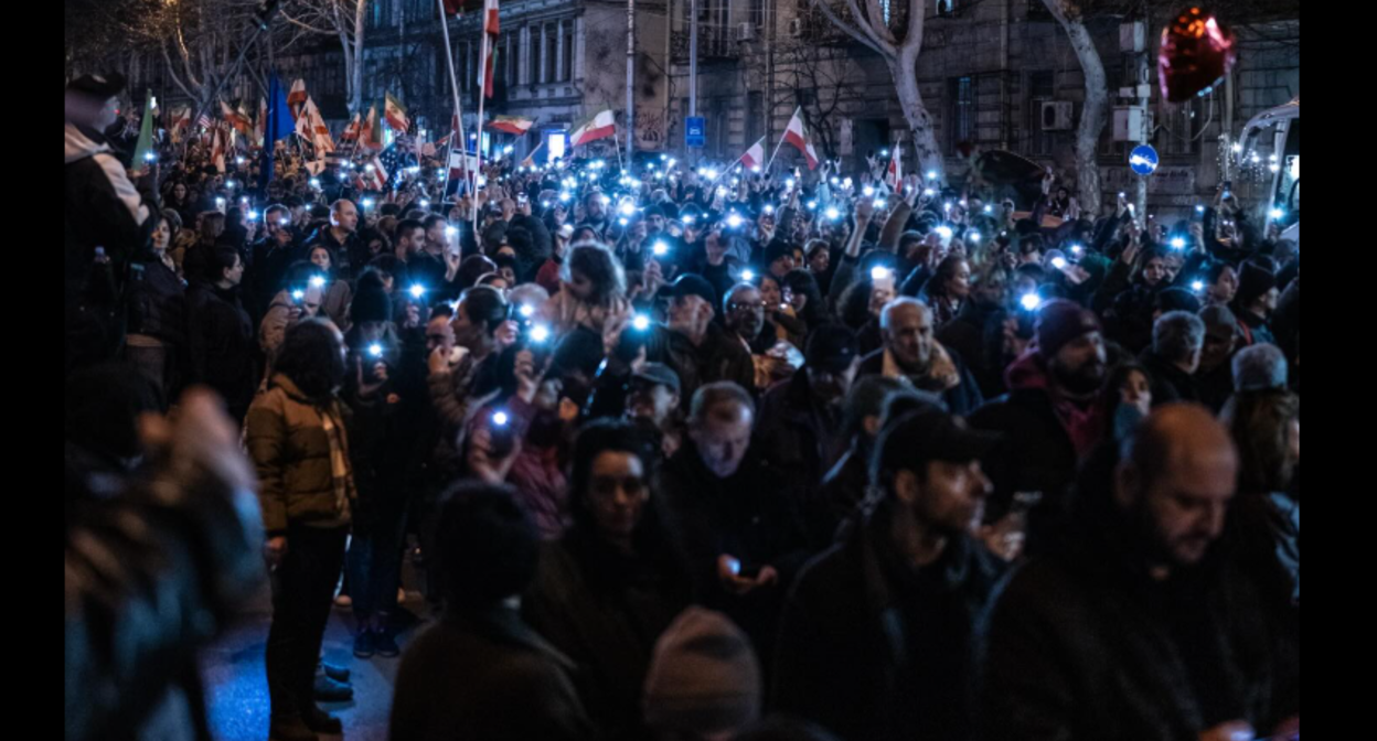 Шествие в Тбилиси. Фото от 14.02.26, https://www.facebook.com/photo/?fbid=1681390996593777&set=pb.100041686795244.-2207520000