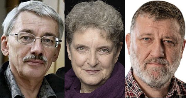 Олег Орлов, Светлана Ганнушкина, Сергей Пархоменко (все включены в реестр иноагентов). Фото: Сергей Алексеев https://ru.wikipedia.org/, Анна Артемьева https://ru.wikipedia.org, https://www.youtube.com/watch?v=uj9HjVMxmps Коллаж "Кавказского узла".