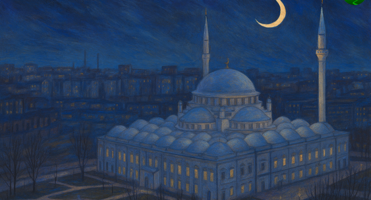 Мечеть. Иллюстрация создана "Кавказским узлом" с помощью ИИ.