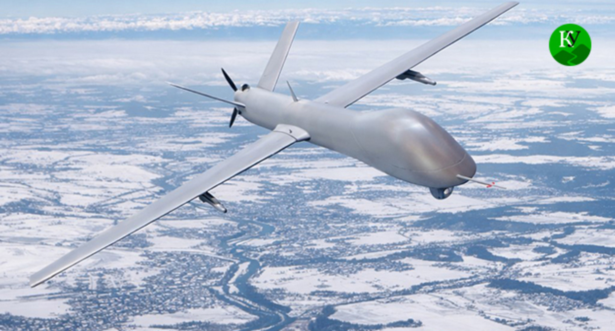 Беспилотник. Иллюстрация создана "Кавказским узлом" при помощи ИИ в программе Copilot