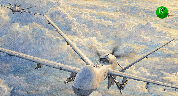 Беспилотники. Иллюстрация создана "Кавказским узлом" при помощи ИИ в программе Copilot Беспилотники. Иллюстрация создана "Кавказским узлом" при помощи ИИ в программе Copilot